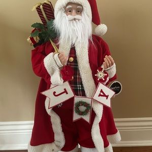 BRAND NEW SIGNATURE CHRISTMAS JOY SANTA 34”H